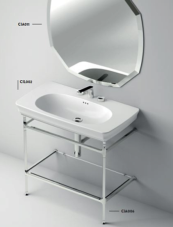 Раковина ArtCeram Civitas CIL002 34;00 90 серый глянцевый