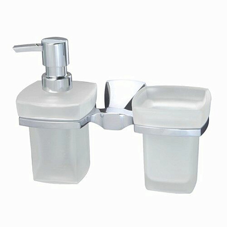 Дозатор WasserKRAFT Wern K-2589 со стаканом, хром