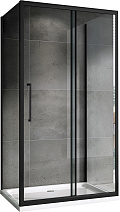 Душевой уголок ABBER Schwarzer Diamant AG30100BH-S50B-S50B прозрачное/черный