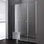 Душевая дверь в нишу Cezares Elena ELENA-W-B-13-40+60/40-P-Cr-L  рифленое стекло - фото 1