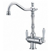 Смеситель Zorg Sanitary ZR 326 YF для кухонной мойки, хром