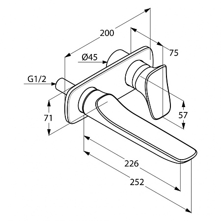 Смеситель Kludi Ambienta 532450575 для раковины, хром