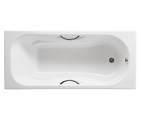 Ванна чугунная Roca Malibu 2315G000R 150х75 см с п/скользящим покрытием и отверстиями для ручек