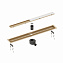 Душевой лоток Timo Drain System DS230209/17 90 двухсторонняя решетка, золото матовое
