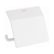 Держатель туалетной бумаги Hansgrohe AddStoris 41753700 с крышкой, белый матовый