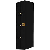 Шкаф-пенал Armadi Art Piazza 844-BG без ножек, черный/золото