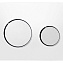 Кнопка смыва Tece Loop 9240627 белая, кнопка хром глянцевый - фото 1