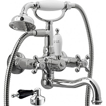 Смеситель Boheme Crystal 273-BSW для ванны с душем, хром/черный Swarovski