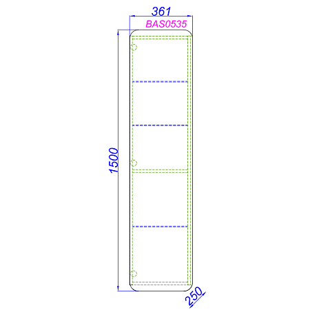 Шкаф-пенал Aqwella Basic BAS0535DZ 35 дуб золотой