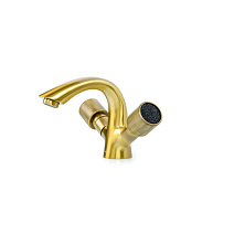 Смеситель Boheme Royal Cristal 311-Royal/CRST black для раковины, бронза/черный