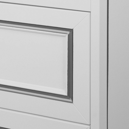 Мебель для ванной Tessoro Foster TS-F9065-CH-W-S 65 подвесная, белый с патиной серебро