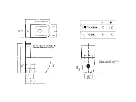 Унитаз-компакт Hatria Bianca Y7AE01 