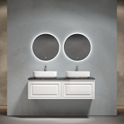 Мебель для ванной со столешницей Sancos Very 140 VR70W+TT140A1X Bianco/Black Sky