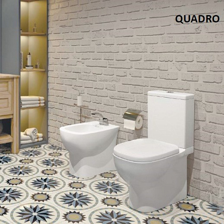 Унитаз-компакт Sanita Luxe Quadro SL DM QDRSLCC01040522 микролифт