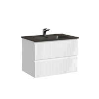 Тумба с раковиной Sancos Snob R SNR70W 70 Bianco/черный