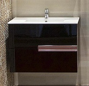 Тумба с раковиной Roca Victoria Nord Black Edition 80 черная Тумба с раковиной Roca Victoria Nord Black Edition 80 черная