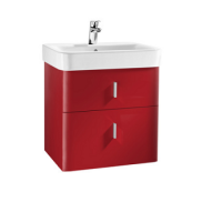 Тумба с раковиной Roca Senso Square 855786896 60 красный лак.