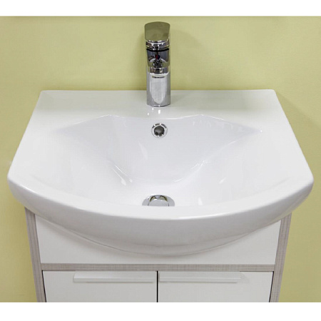 Тумба с раковиной Aquaton Рико 1A212401RIB90 50 белый/ясень фабрик