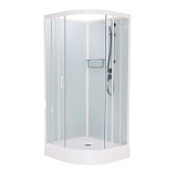 Душевая кабина Frank F-410 White 110*110 без крыши, белый Душевая кабина Frank F-410 White 110*110 без крыши, белый