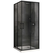 Душевой уголок ABBER Schwarzer Diamant AG02100B5 прозрачное/черный