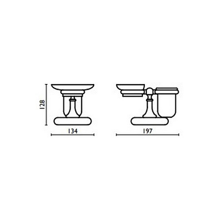 Мыльница Bagno & Associati Regency RE77351 CR