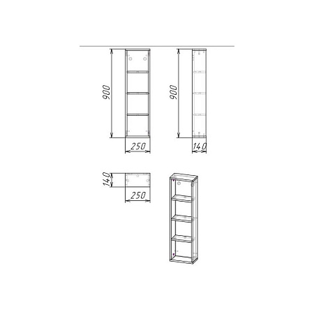 Шкаф Grossman Бруно 402501 25 велингтон