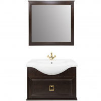 Мебель для ванной Tessoro Foster TS-F9080-CH-N 80 подвесная, темный орех