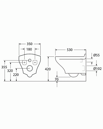 Унитаз подвесной Gustavsberg Estetic GB1183300S5030 с сиденьем микролифт, черный матовый