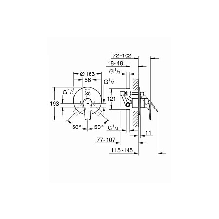 Смеситель Grohe Eurosmart 33305003 для душа