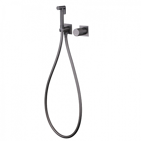 Гигиенический душ со смесителем ABBER Wasserfall AF8725NG никель