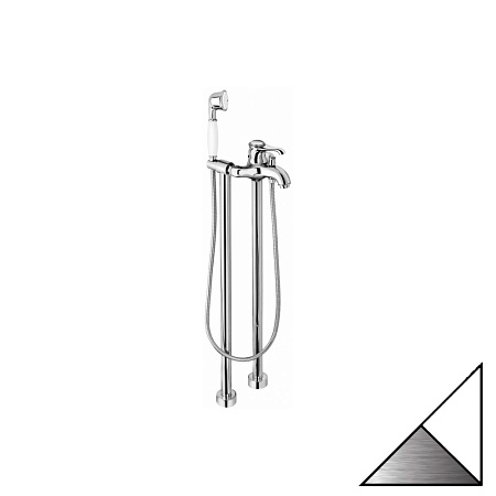 Смеситель Emmevi Tiffany 600128BC для ванны, белый/хром