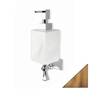 Дозатор для жидкого мыла Stil Haus Prisma PR30(25-BI) настенный, бронза/белый