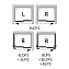 Душевая дверь Ravak Blix BLDP2-110 L 0PLD0100Z1 Transparent, белый - фото 2