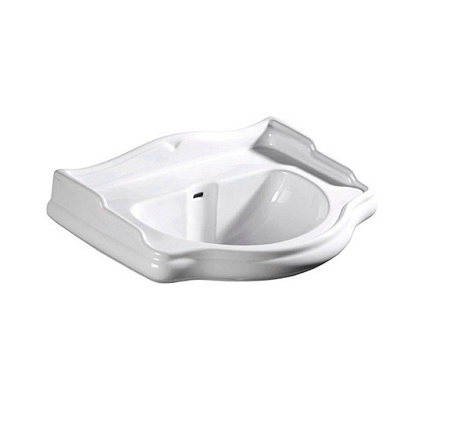 Раковина Kerasan Retro 104601*0 69 без отверстия под смеситель, белый