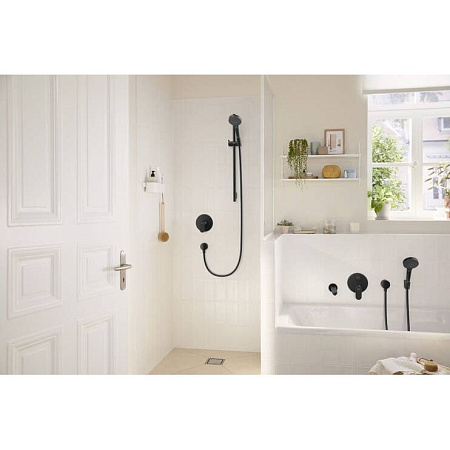 Смеситель Hansgrohe Rebris S 72667670 для душа, черный матовый