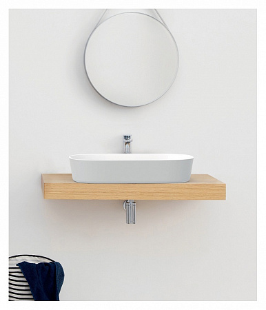 Раковина ArtCeram Ghost GHL002 01;00 65 белый глянцевый