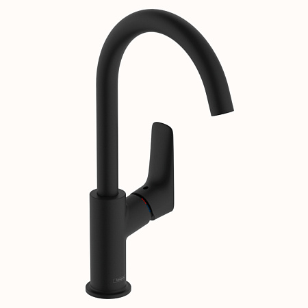 Смеситель Hansgrohe Logis 71130670 для раковины, черный матовый