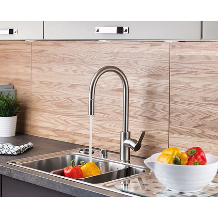 Смеситель VitrA  Masterline Inox A42153EXP для кухонной мойки