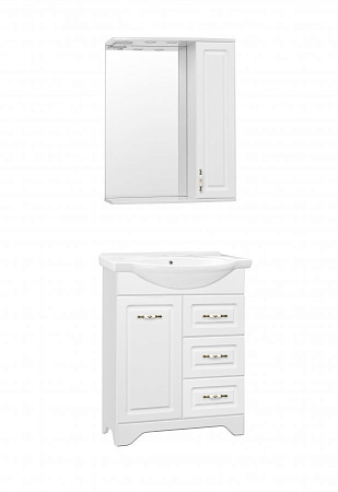 Тумба под раковину Style Line Олеандр-2 65 3 ящика, белый