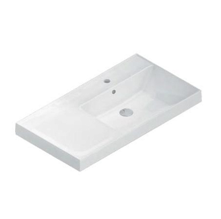 Раковина Kerama Marazzi Cubo CU.wb.90Rh правая, белая
