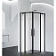 Душевой уголок BelBagno Acqua ACQUA-R-2-90-C-NERO 90х90 черный матовый - фото 1
