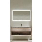 Мебель для ванной Sancos Marmi 1.0 120 MR1.0120EG один смеситель, дуб галифакс натуральный/белый