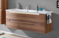 Тумба с раковиной Puris Purefaction SETP212BR 676/180 120 R дуб чарлстон, с подсветкой