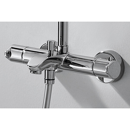 Душевая стойка Bravat Waterfall SS F639114C-A5-RUS хром