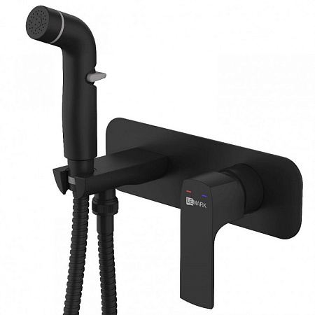 Гигиенический душ со смесителем Lemark Ursus LM7220BL черный