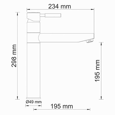 Смеситель WasserKRAFT Main 4107 для кухонной мойки