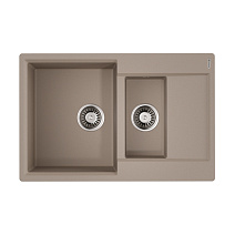 Кухонная мойка Omoikiri Daisen 78-2T-SA 78x51x23 бежевый