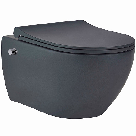 Унитаз подвесной beWash Bogen 88343670 с системой микролифт, черный матовый