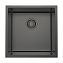Кухонная мойка Omoikiri Tadzava 44-U/I Ultra-GM 44x44x20 вороненая сталь