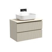Тумба с раковиной и столешницей Sancos Snob T 80 SNT80CE+TT80A2 Beige Soft/Kreman